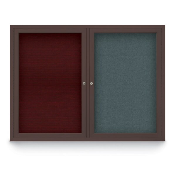 United Visual Products Corkboard, Cloud /Black, 18" x 24" UV414I-BLACK-CLOUD - main